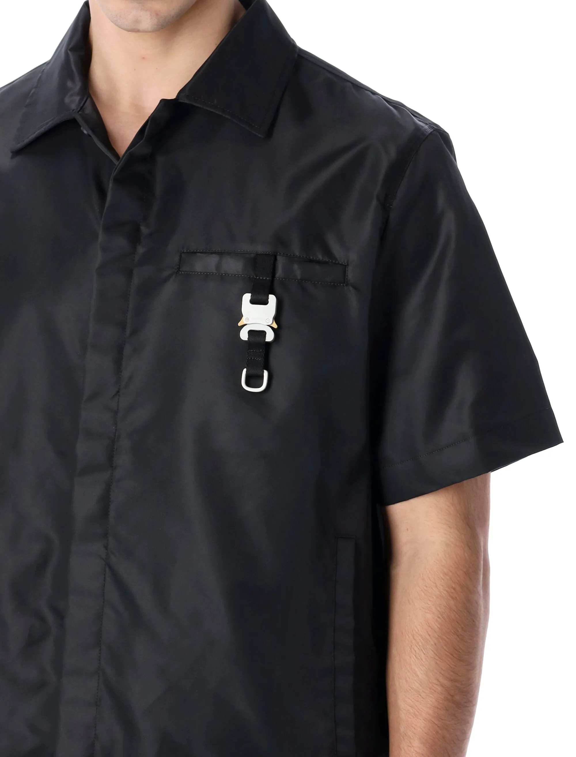 1017 ALYX 9SM Buckle Detailed Straight Hem Shirt