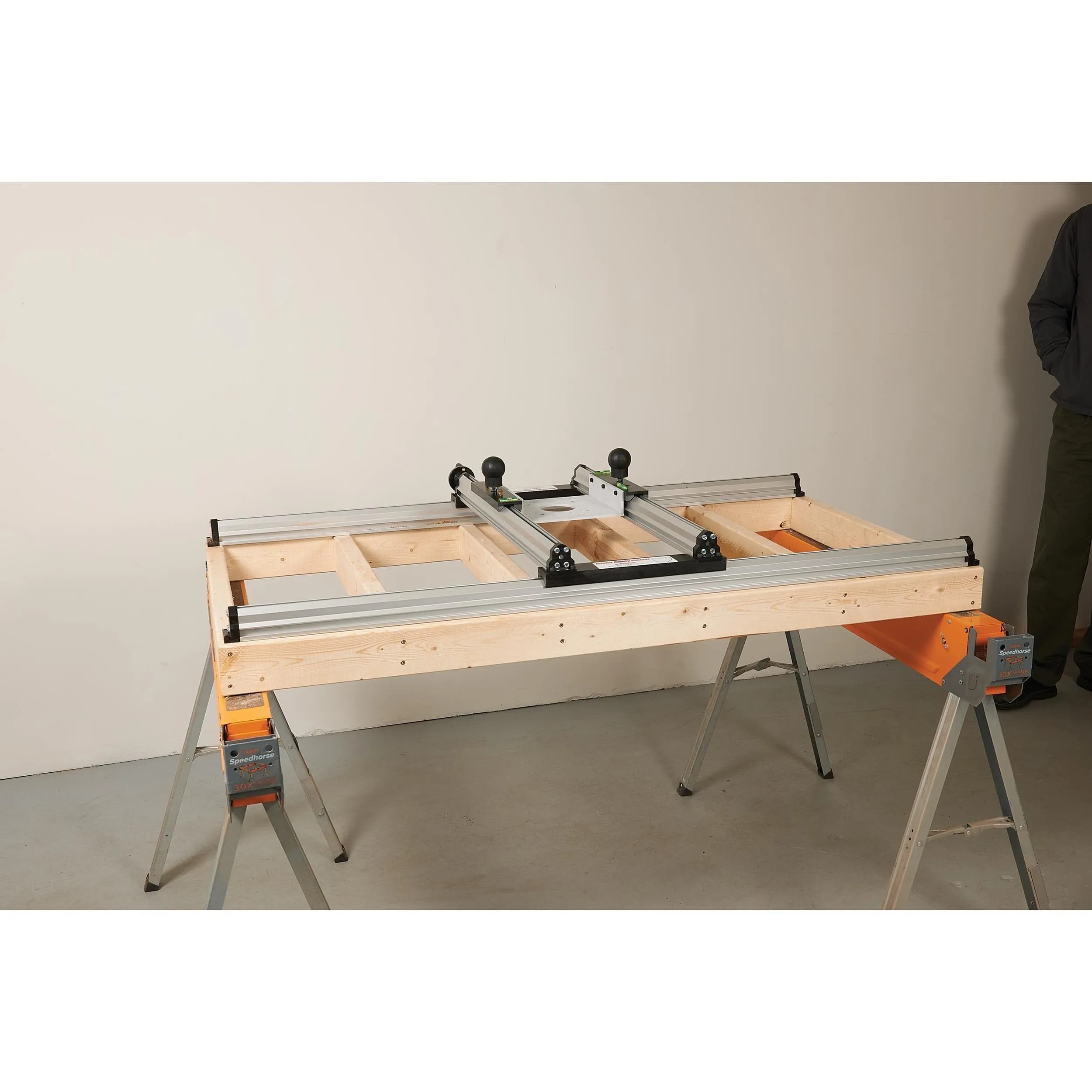22" x 48" Threaded Slab Flattening Router Mill