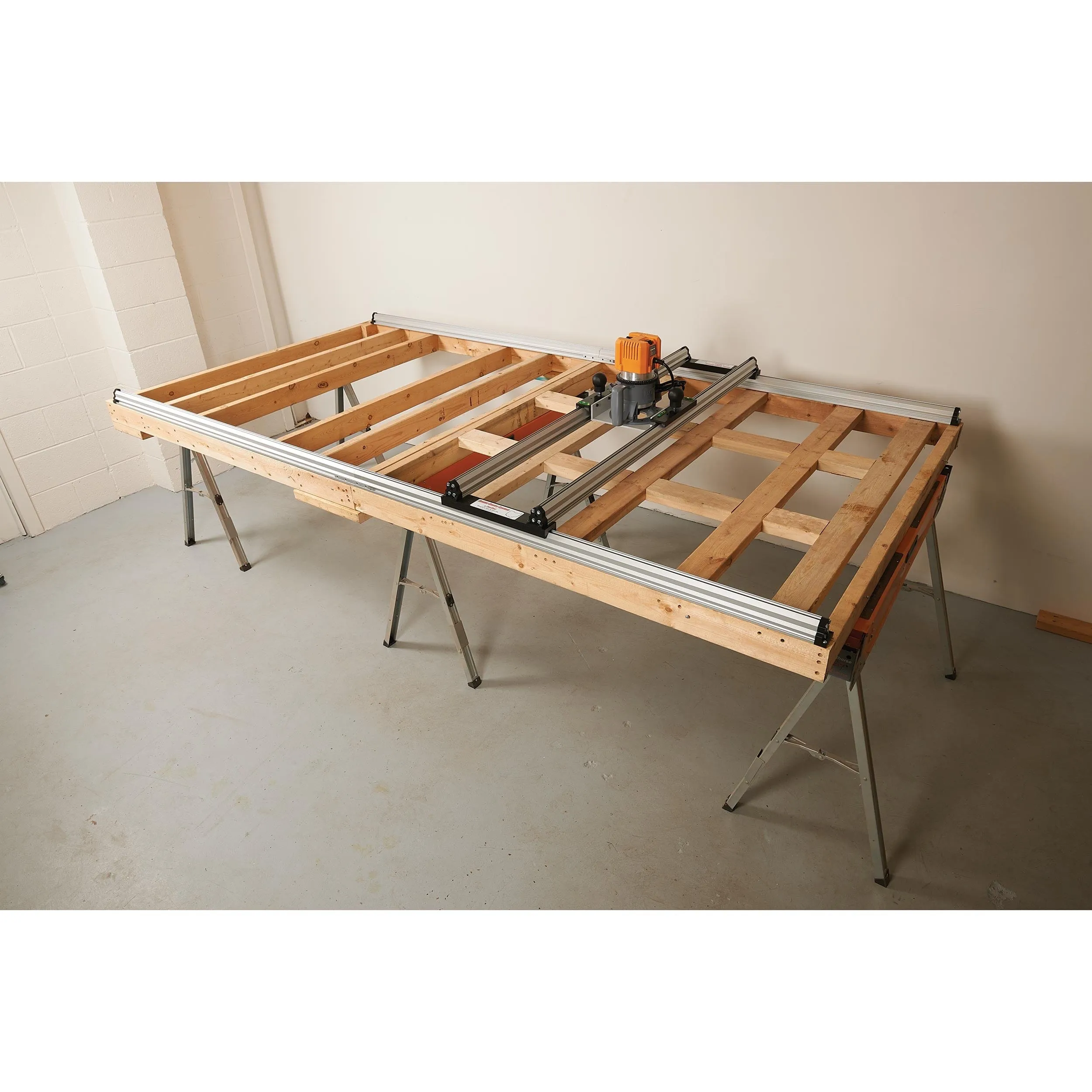 48" x 96" Threaded Slab Flattening Router Mill