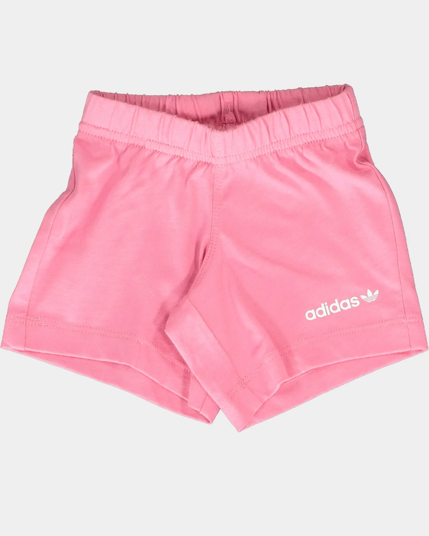 Adidas Adicolour Shorts and T-Shirt Set White/Rose Tone