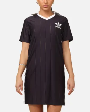 Adidas Women's 3-Stripes Pinstripe Dress Aurora Black