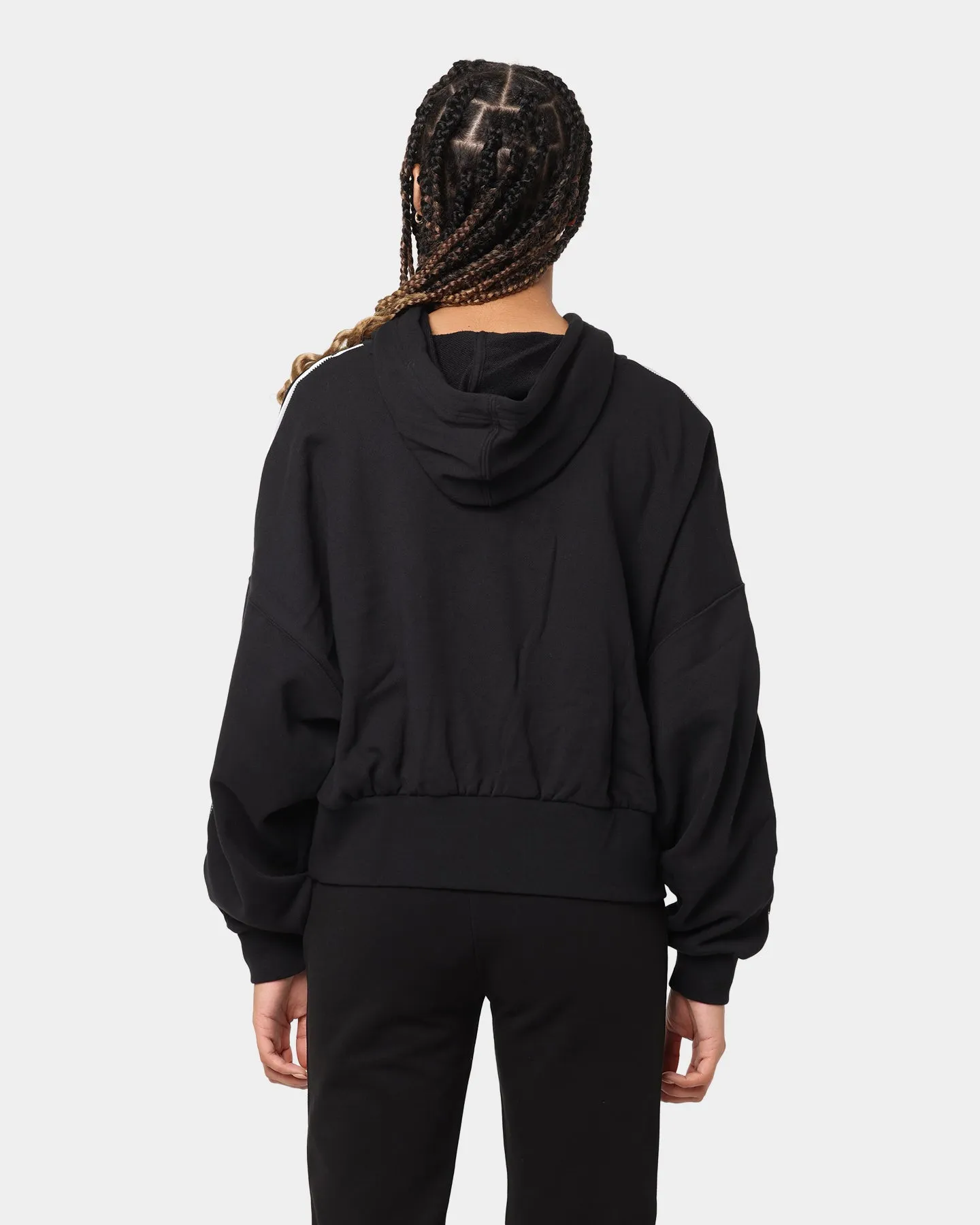 Adidas Women's Satin Stripe Hoodie Black