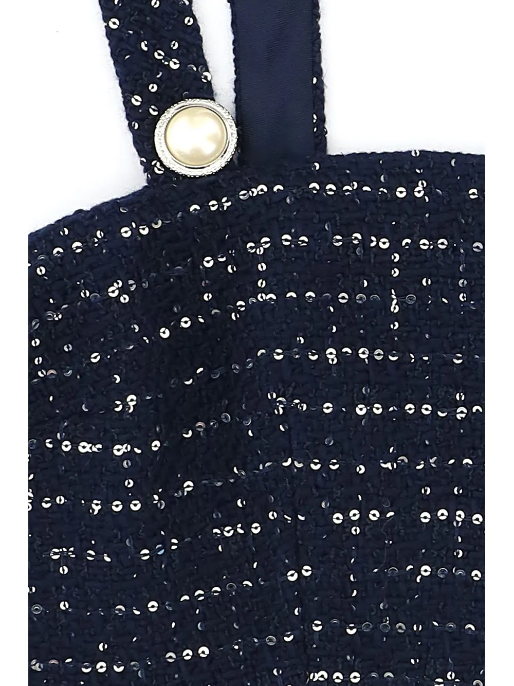 Alessandra Rich Sequin Detailed Bralette Top