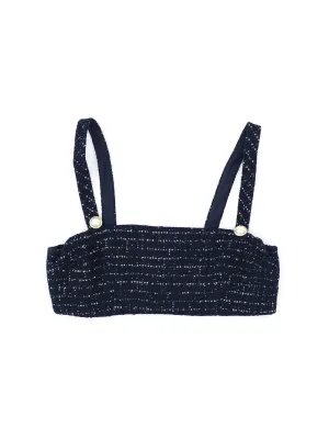 Alessandra Rich Sequin Detailed Bralette Top
