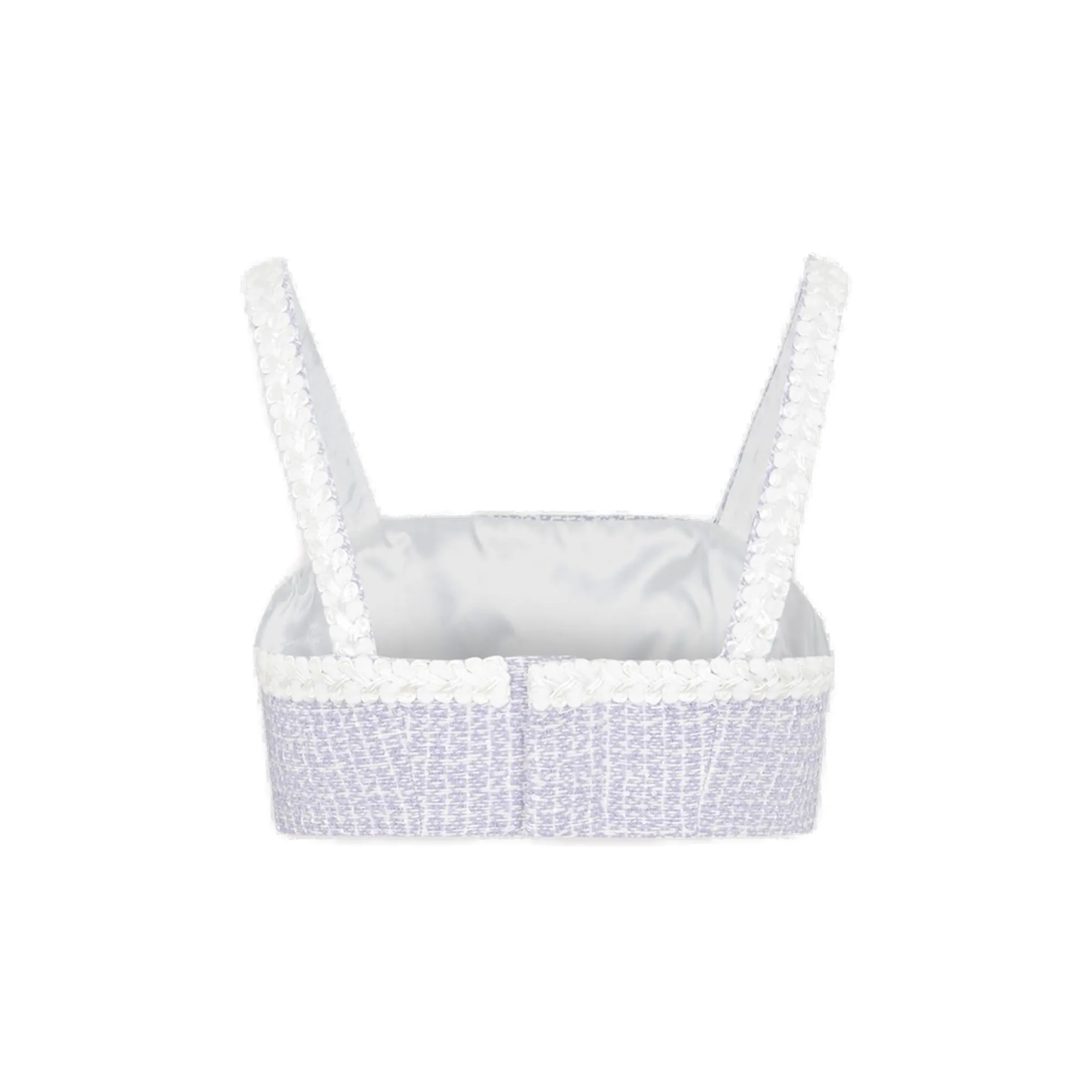 Alessandra Rich Sequin Detailed Bralette Top