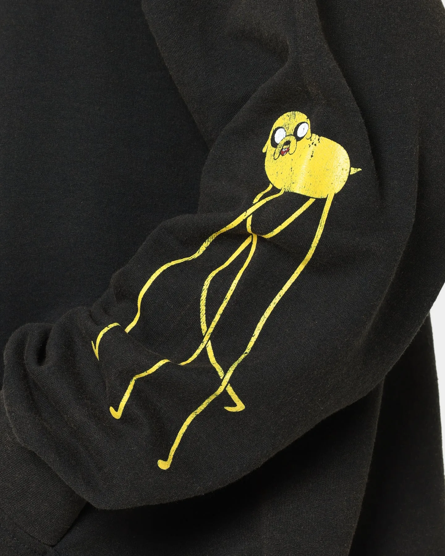 American Thrift X Adventure Time What Time Is It Vintage Hoodie Black Wash