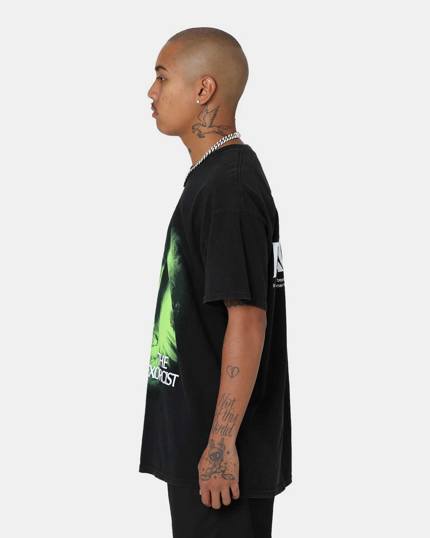 American Thrift X The Exorcist The Exorcist Face T-Shirt Black Wash
