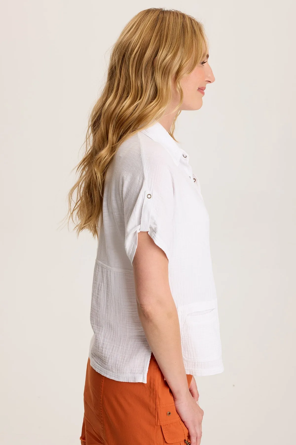 Anders Short Sleeve Collared Top