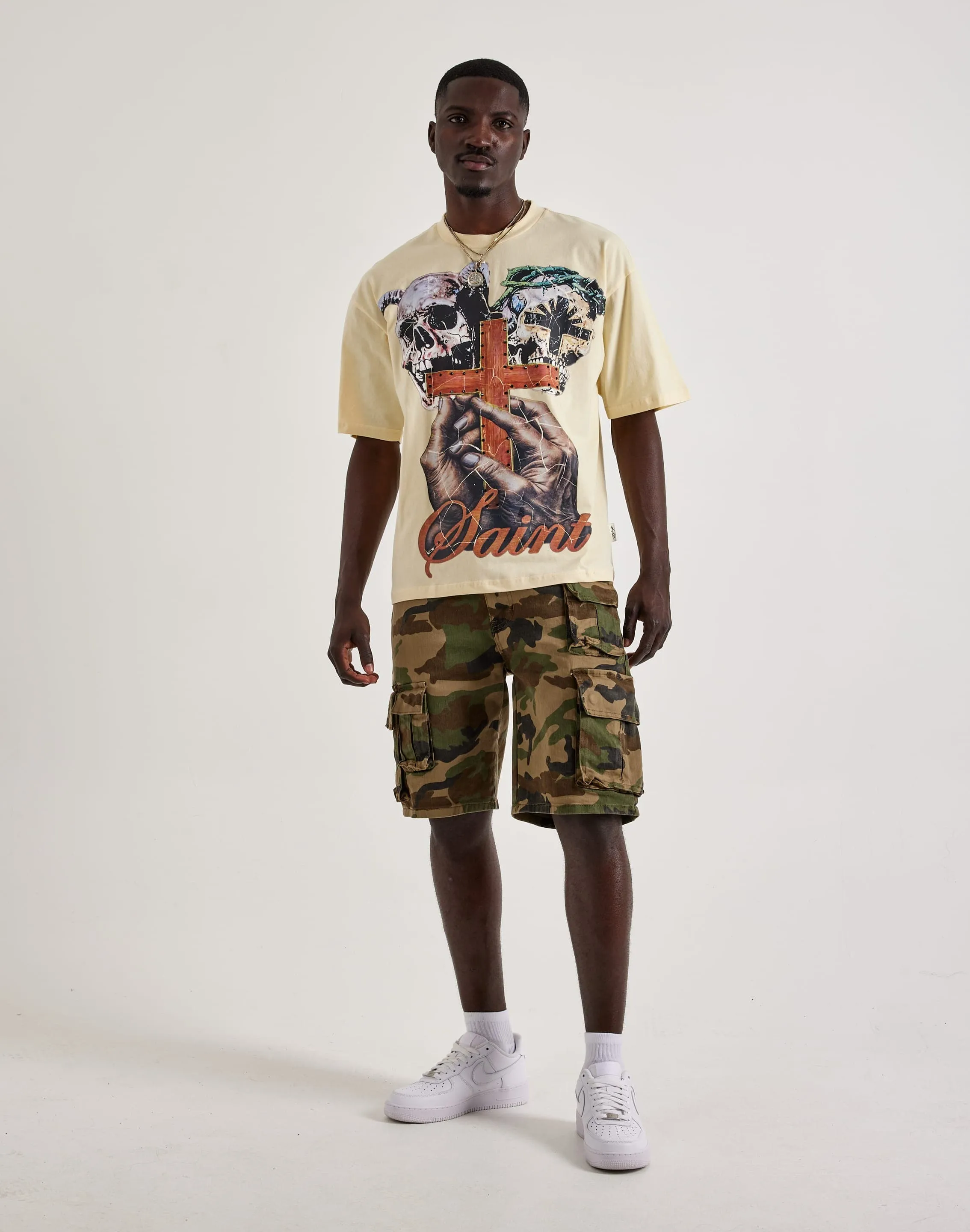 BKYS Saint Cross Cropped Tee