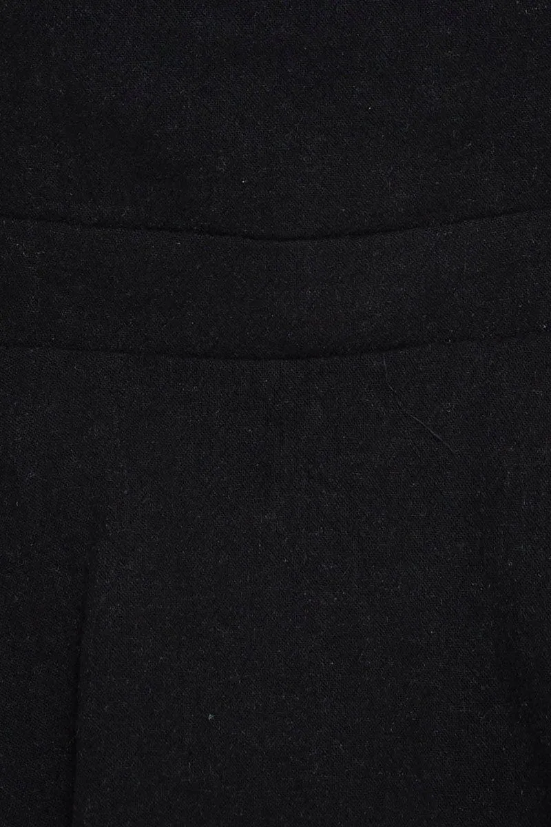 Black Peplum Top Sleeveless