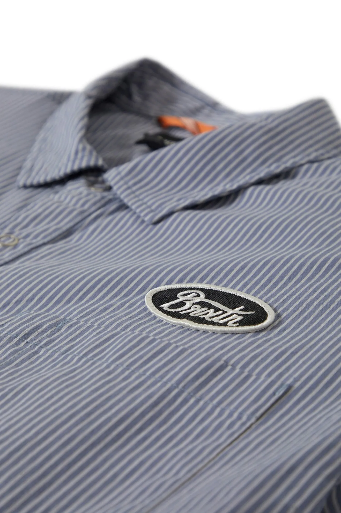 Builders Auto S/S Shirt - Twilight Blue/White Stripe