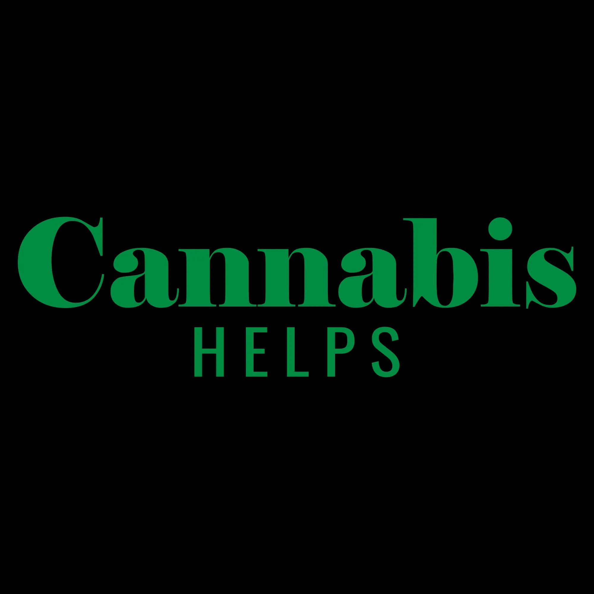 Cannabis Helps T-Shirt - Black