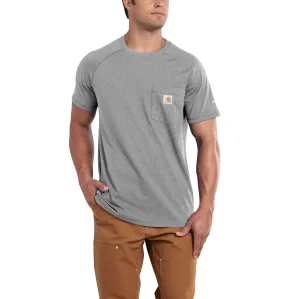 Carhartt Men's Force® Delmont Short Sleeve T-Shirt_Granite Heather
