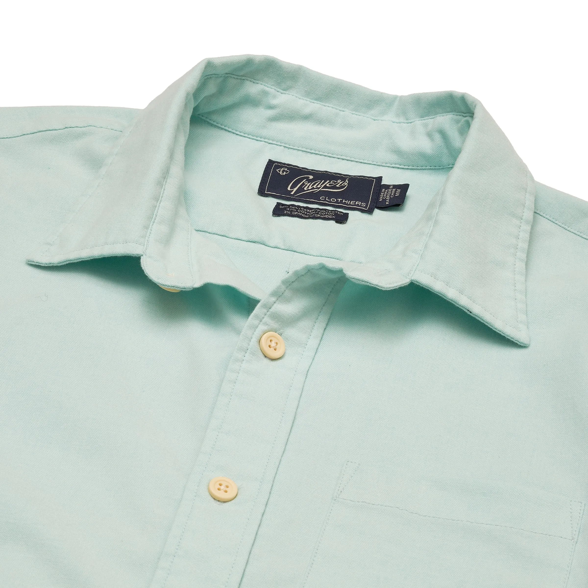 Charles Stretch Oxford Shirt - Seafoam
