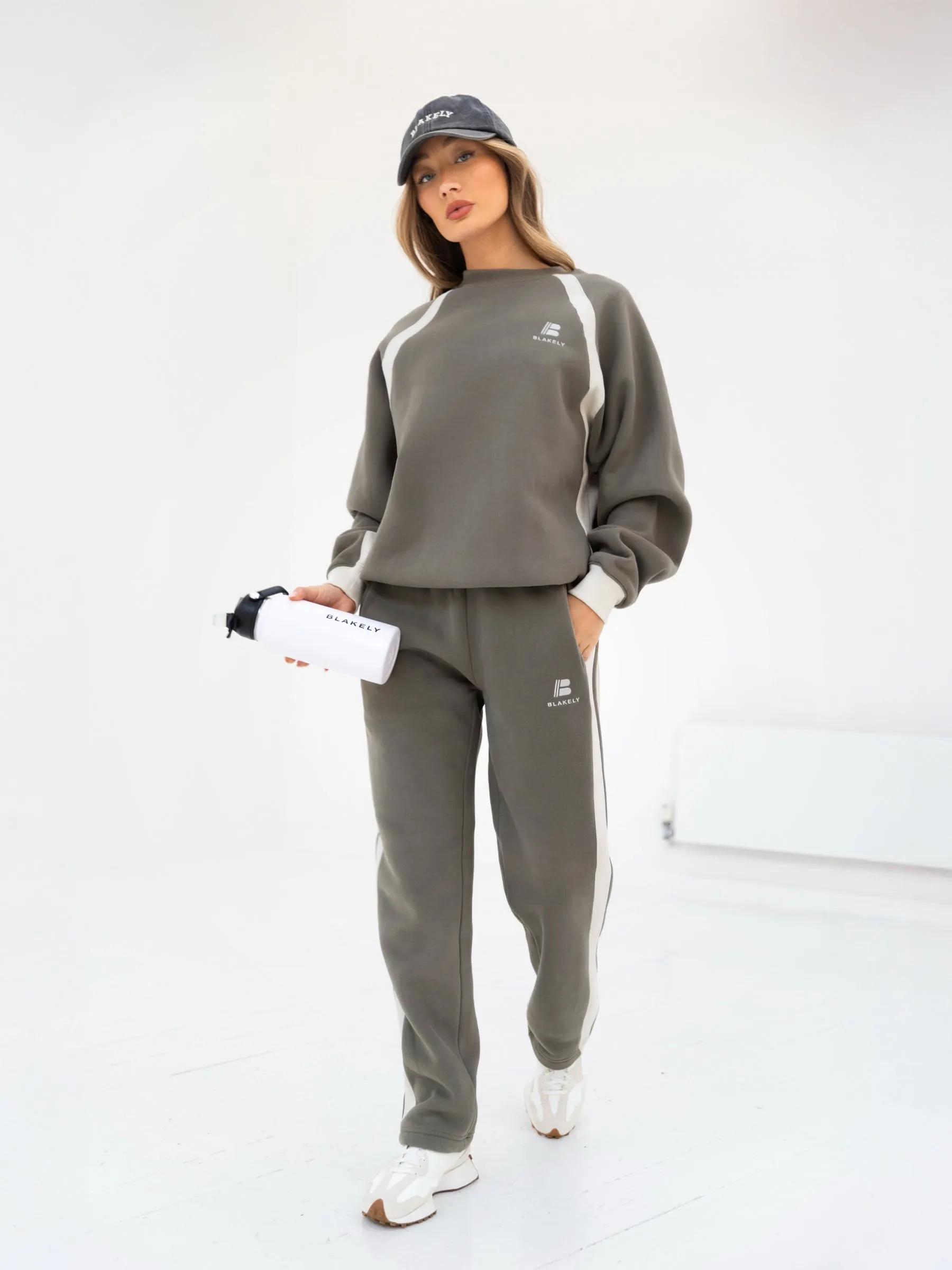 Classic Panel Oversized Sweater - Safari Green