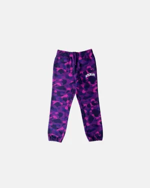 Color Camo Shark Sweatpants Purple