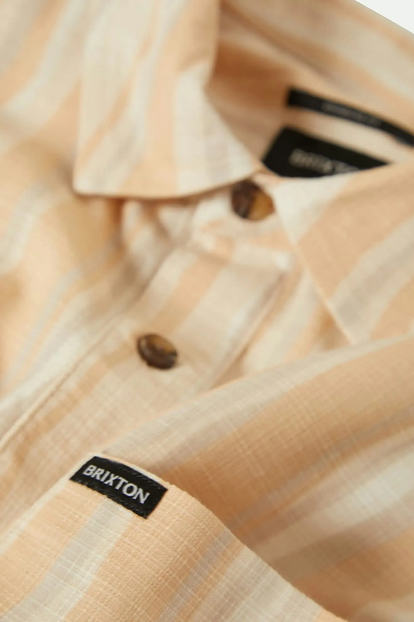 CRU Slub Relaxed S/S Shirt - Hazelnut/Painterly Stripe