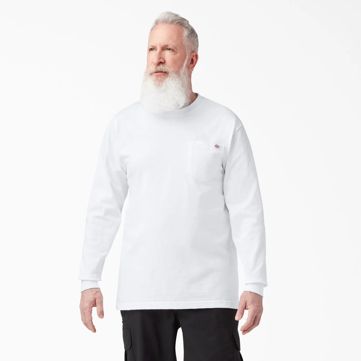 Dickies Men's Heavyweight Long Sleeve Crew Neck T-Shirt