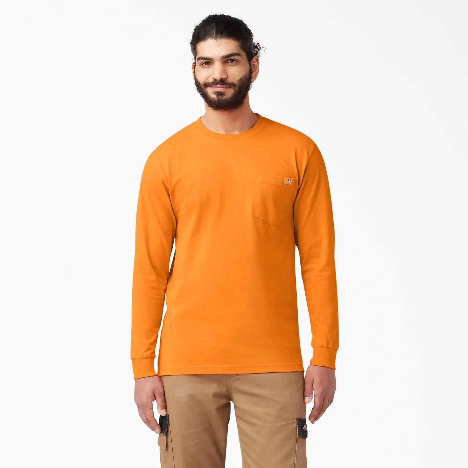 Dickies Men's Heavyweight Long Sleeve Crew Neck T-Shirt