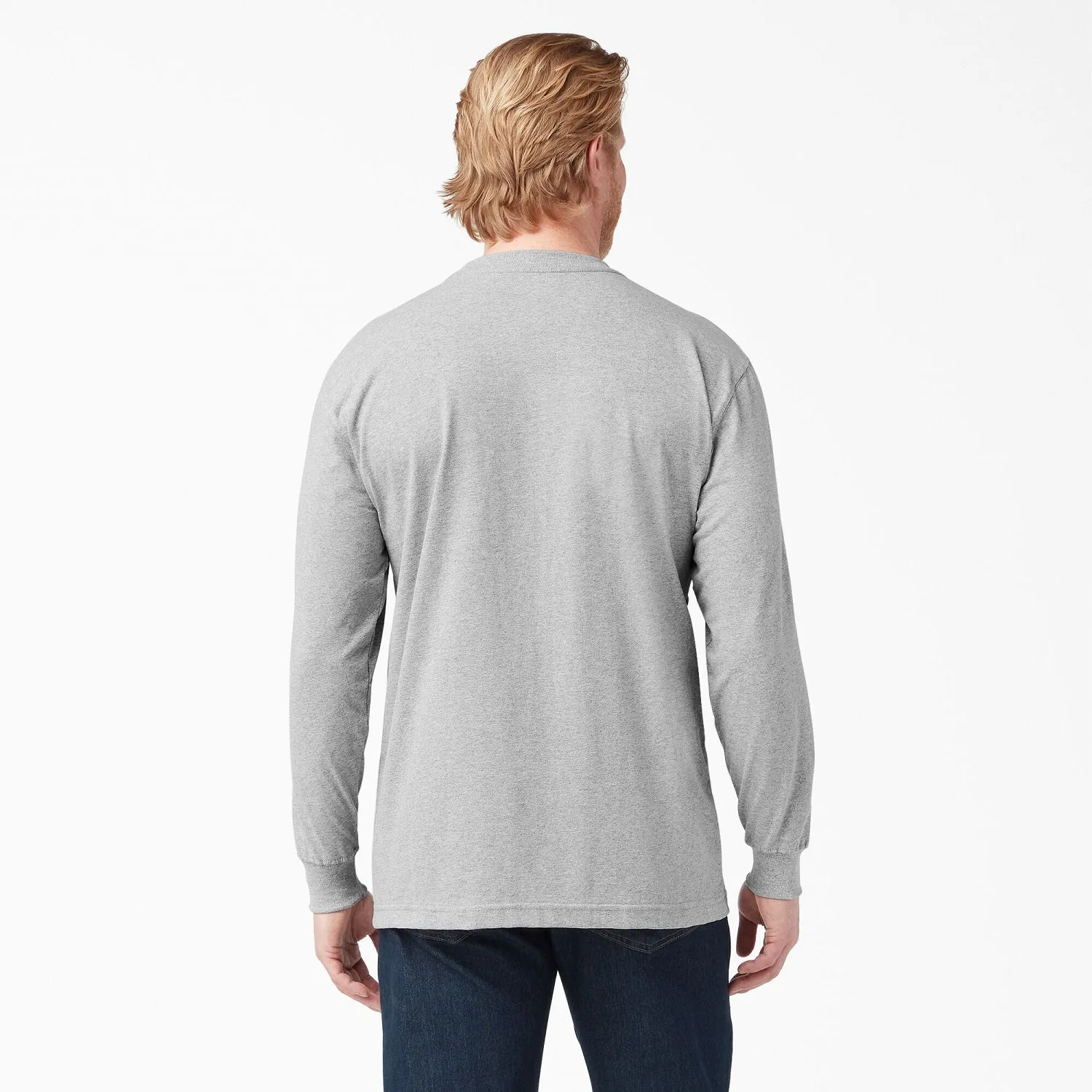Dickies Men's Heavyweight Long Sleeve Crew Neck T-Shirt