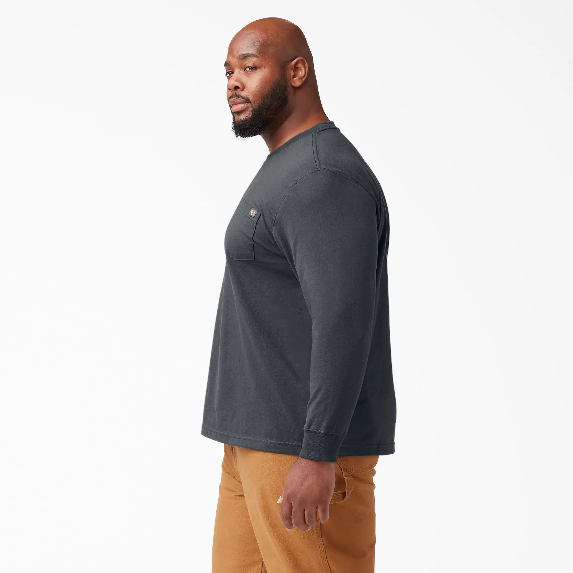 Dickies Men's Heavyweight Long Sleeve Crew Neck T-Shirt
