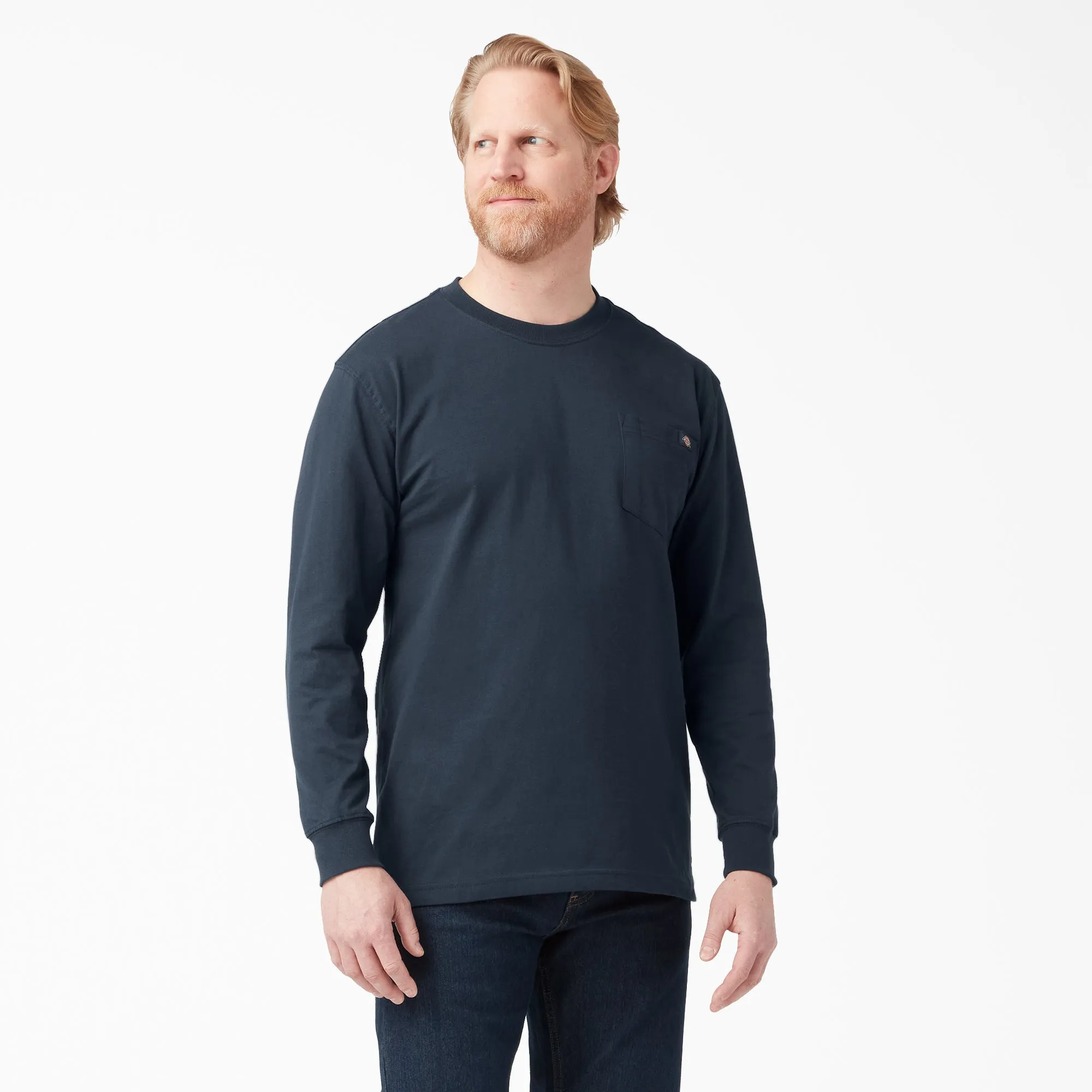 Dickies Men's Heavyweight Long Sleeve Crew Neck T-Shirt
