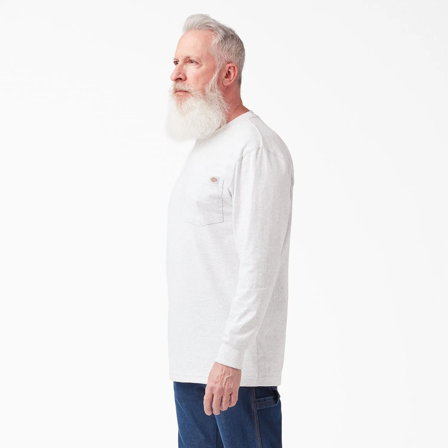 Dickies Men's Heavyweight Long Sleeve Crew Neck T-Shirt