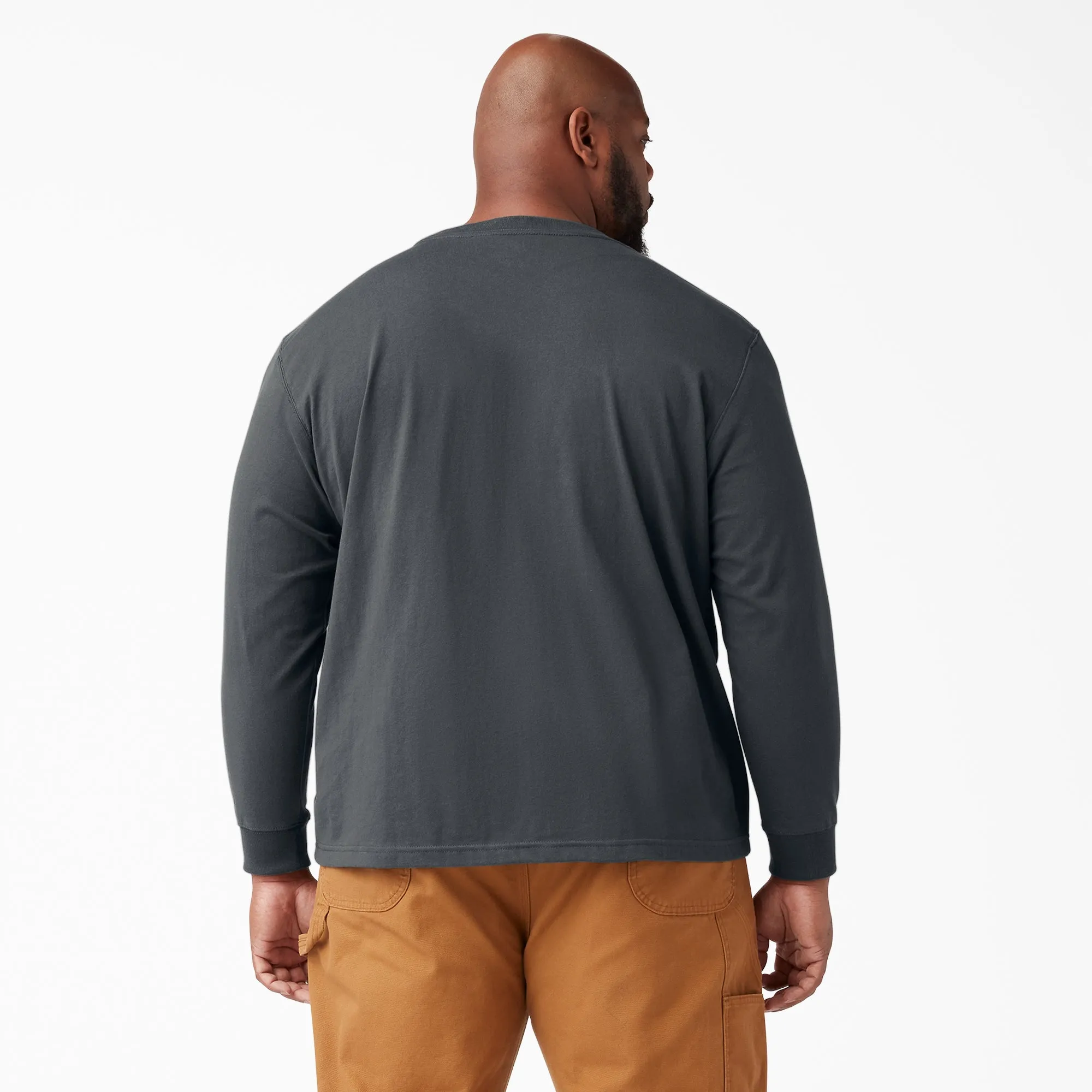 Dickies Men's Heavyweight Long Sleeve Crew Neck T-Shirt