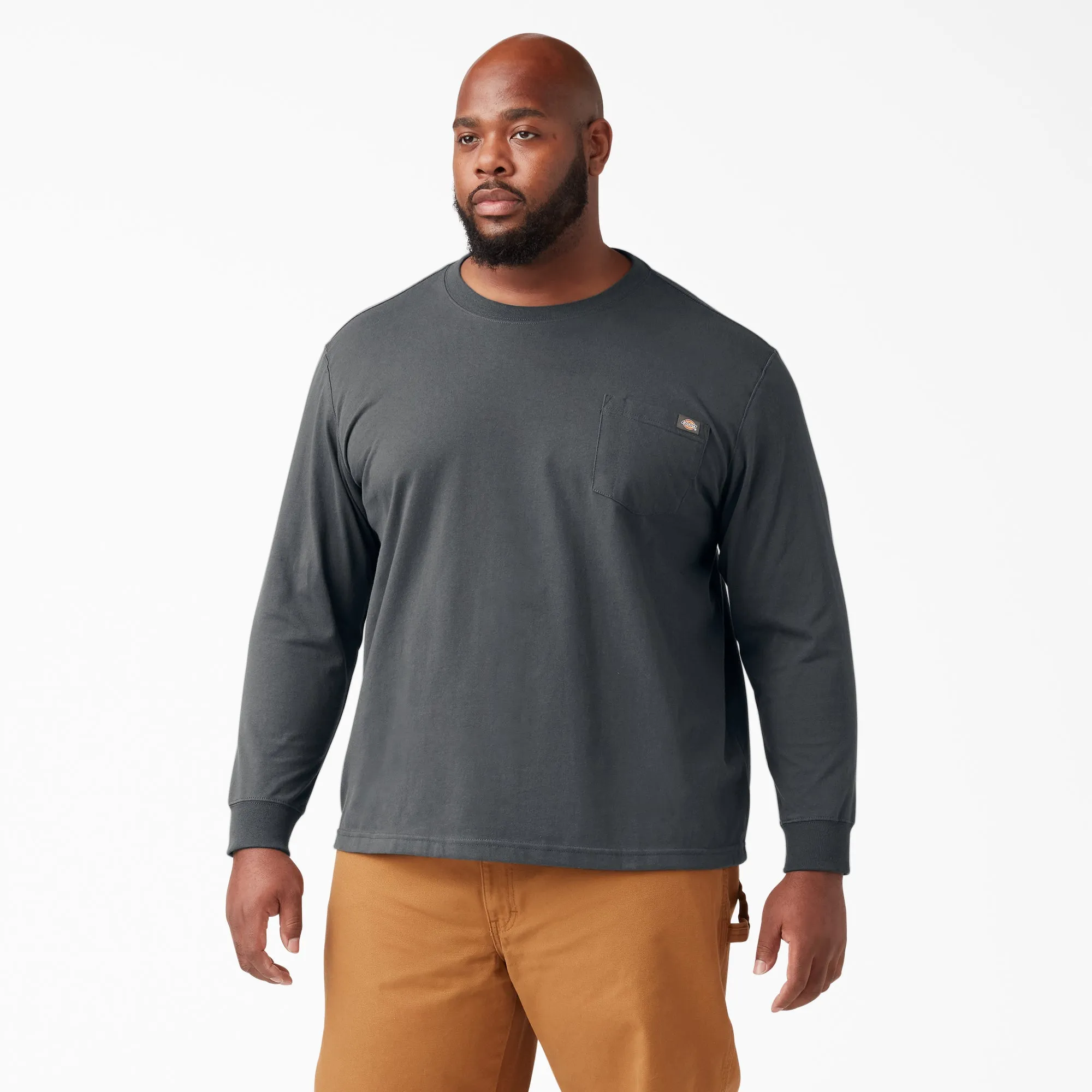 Dickies Men's Heavyweight Long Sleeve Crew Neck T-Shirt