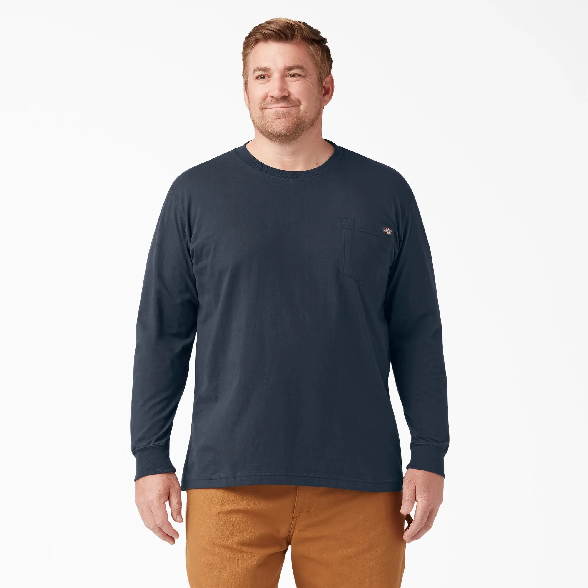 Dickies Men's Heavyweight Long Sleeve Crew Neck T-Shirt