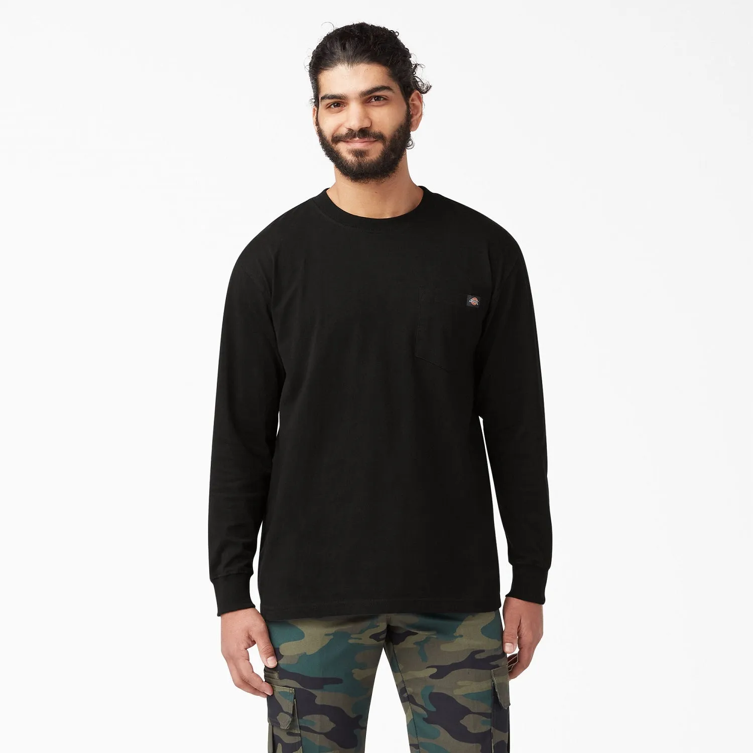 Dickies Men's Heavyweight Long Sleeve Crew Neck T-Shirt