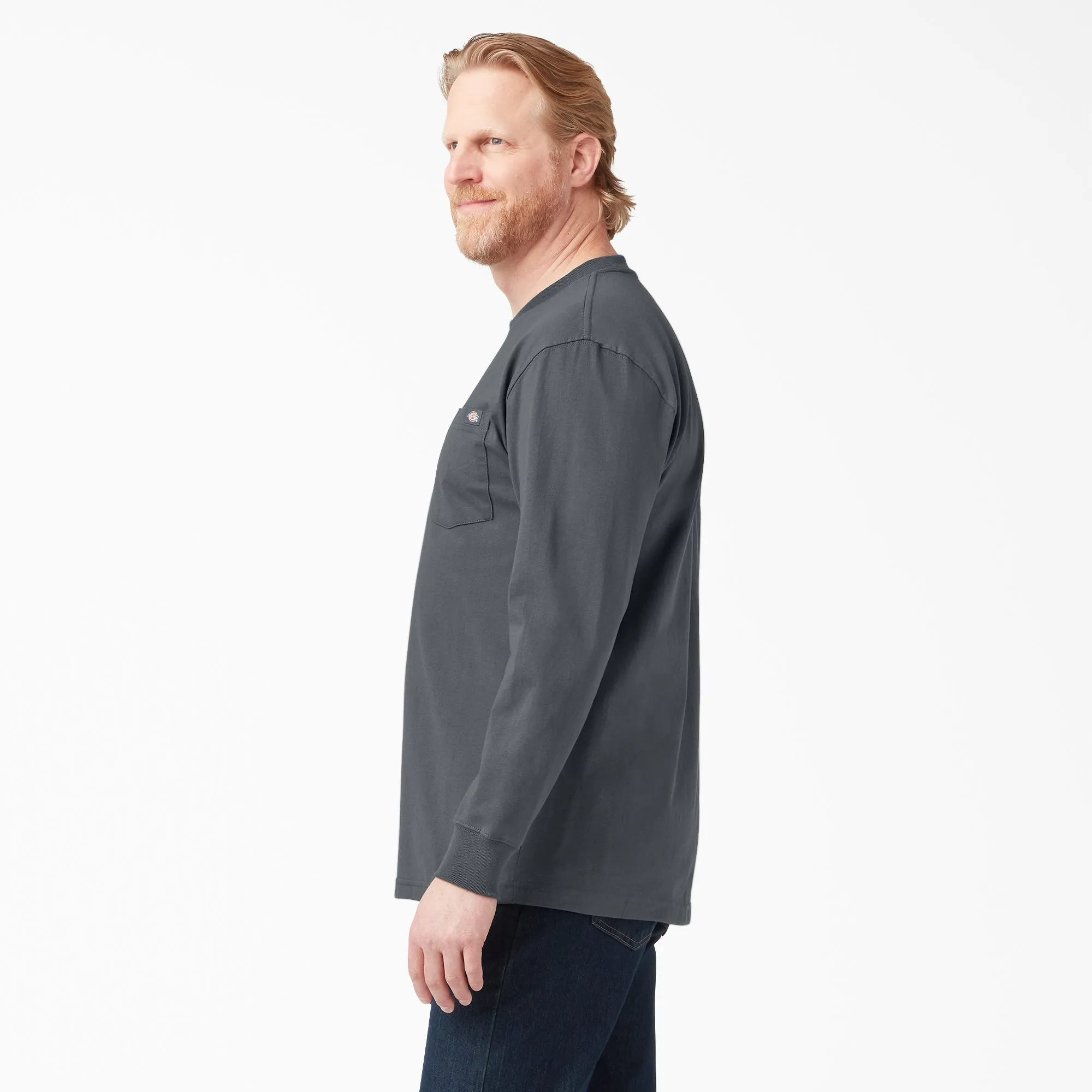 Dickies Men's Heavyweight Long Sleeve Crew Neck T-Shirt