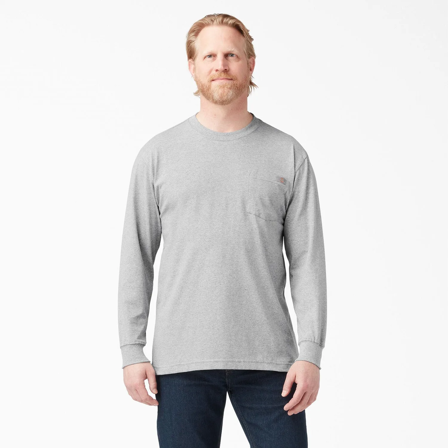 Dickies Men's Heavyweight Long Sleeve Crew Neck T-Shirt