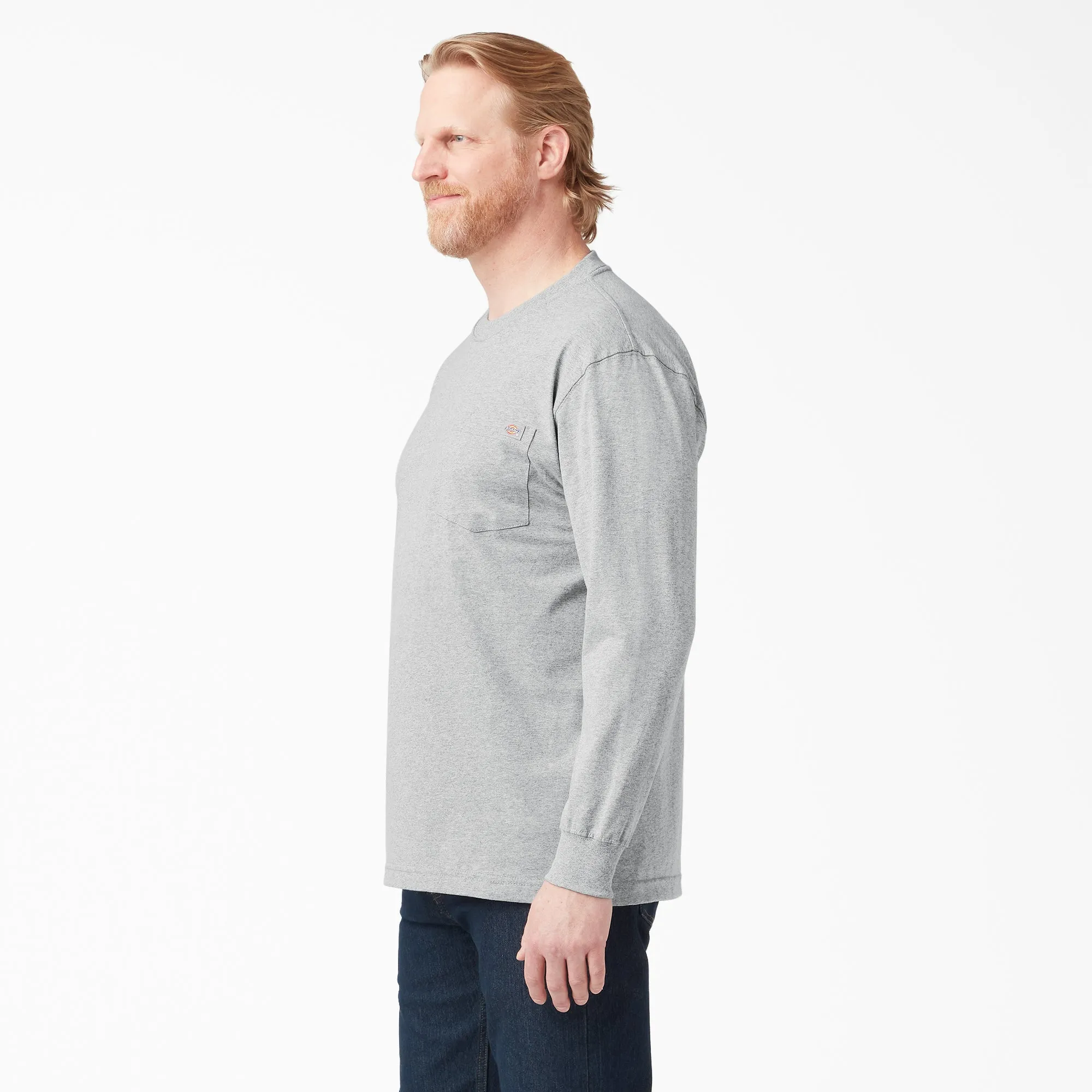 Dickies Men's Heavyweight Long Sleeve Crew Neck T-Shirt