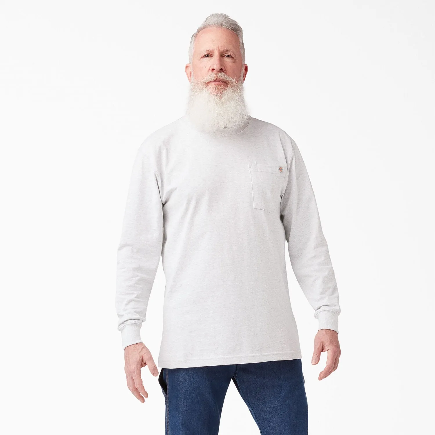 Dickies Men's Heavyweight Long Sleeve Crew Neck T-Shirt