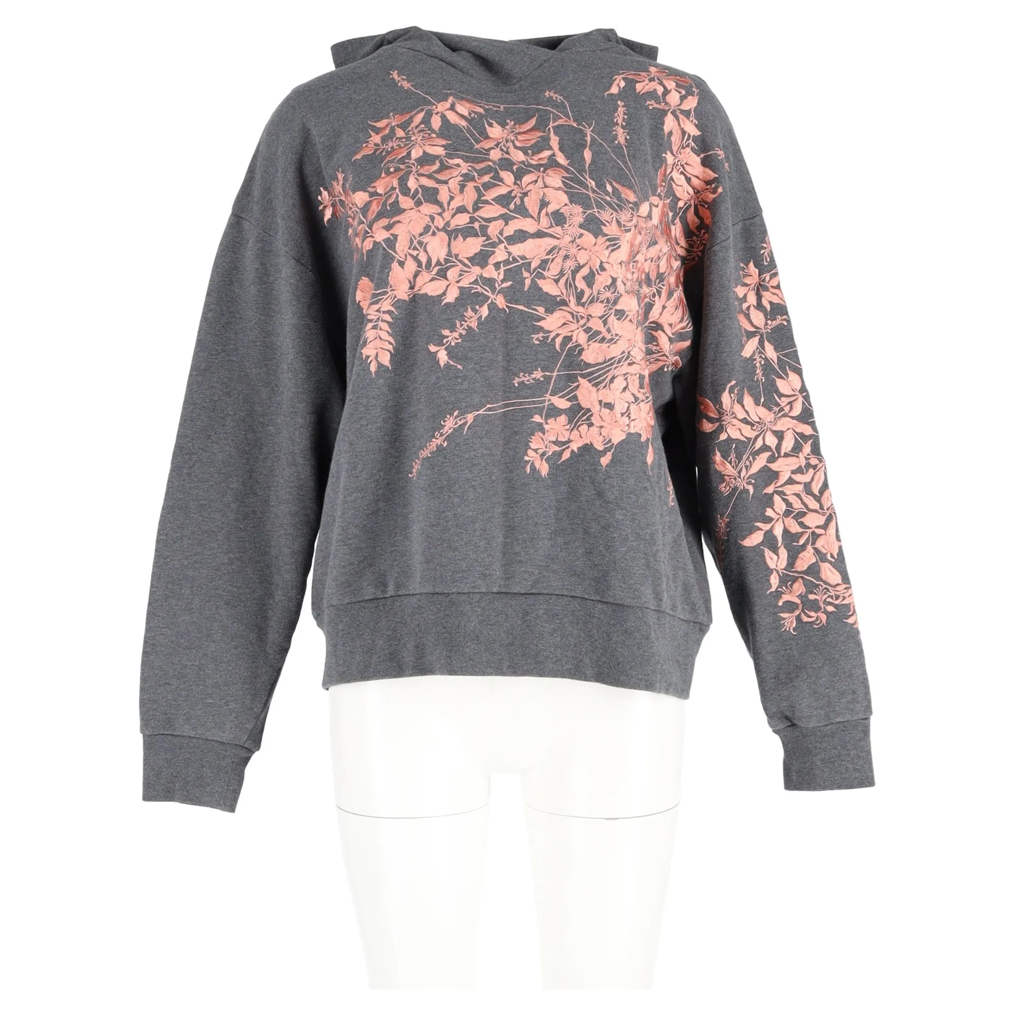 Dries Van Noten Harlee Embroidered-Jersey Hoodie In Grey Cotton