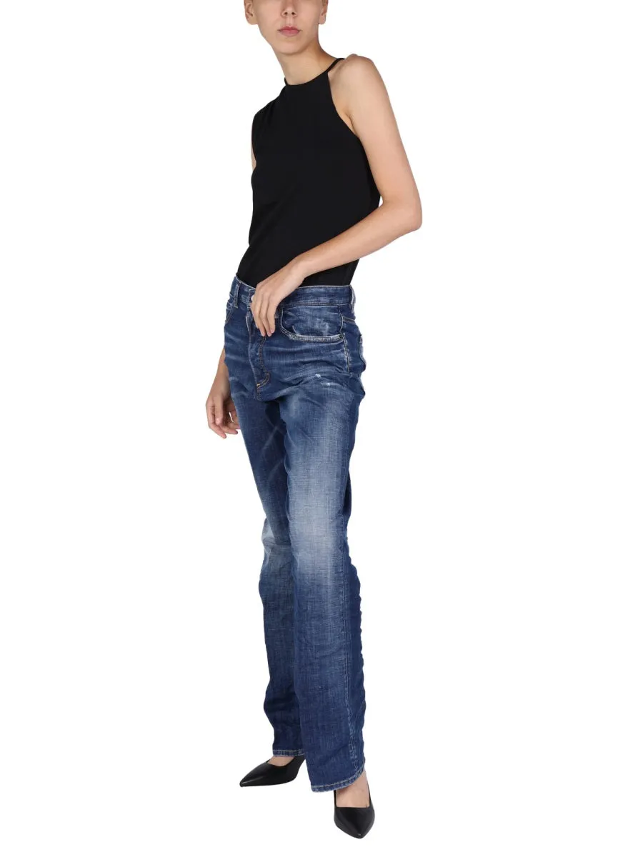 Dsquared2 Logo Detailed One-Shoulder Top
