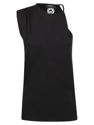 Dsquared2 Logo Detailed One-Shoulder Top