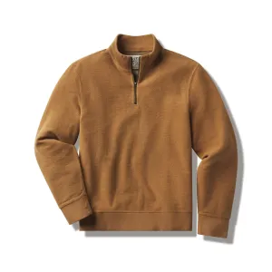 Dunlop Reverse 1/4 Zip - Tea Brown