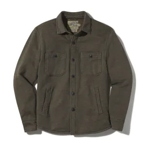 Dunlop Waffle Lined Shirt Jacket - Olive (Final Sale)