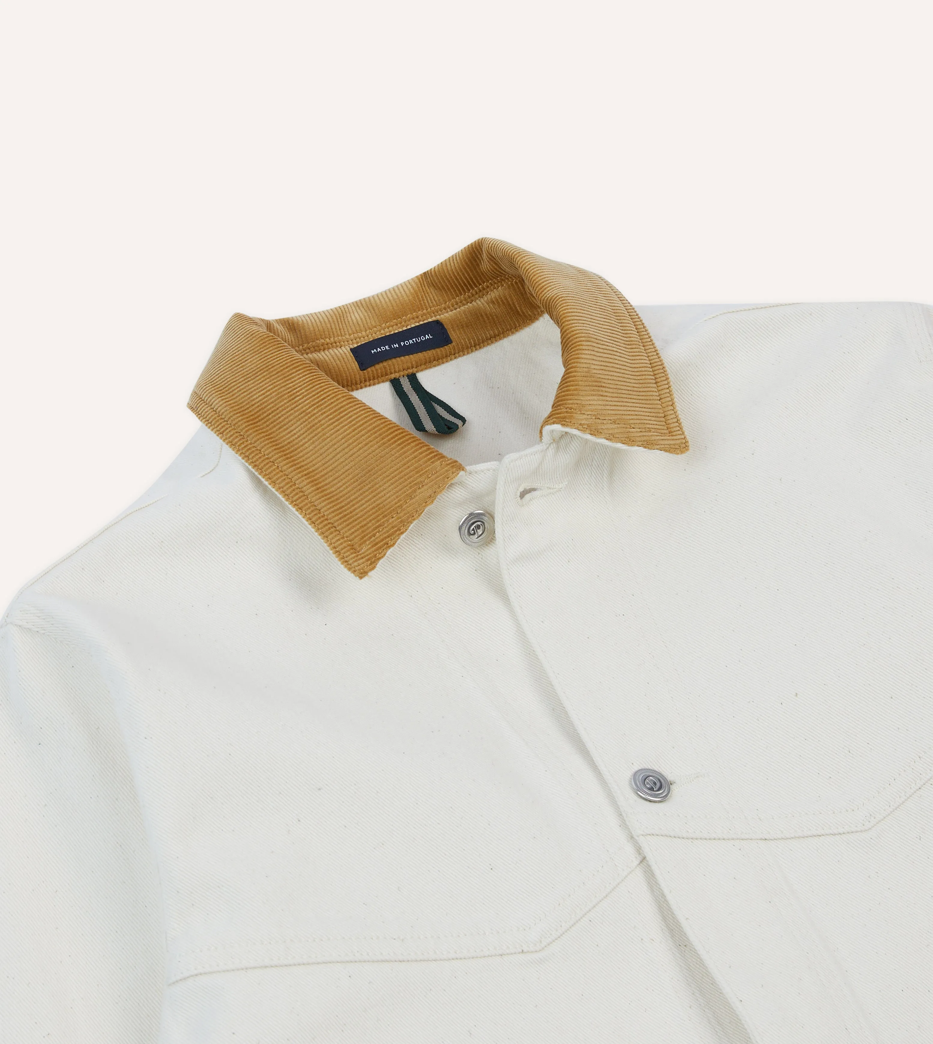 Ecru Denim Western Chore Jacket