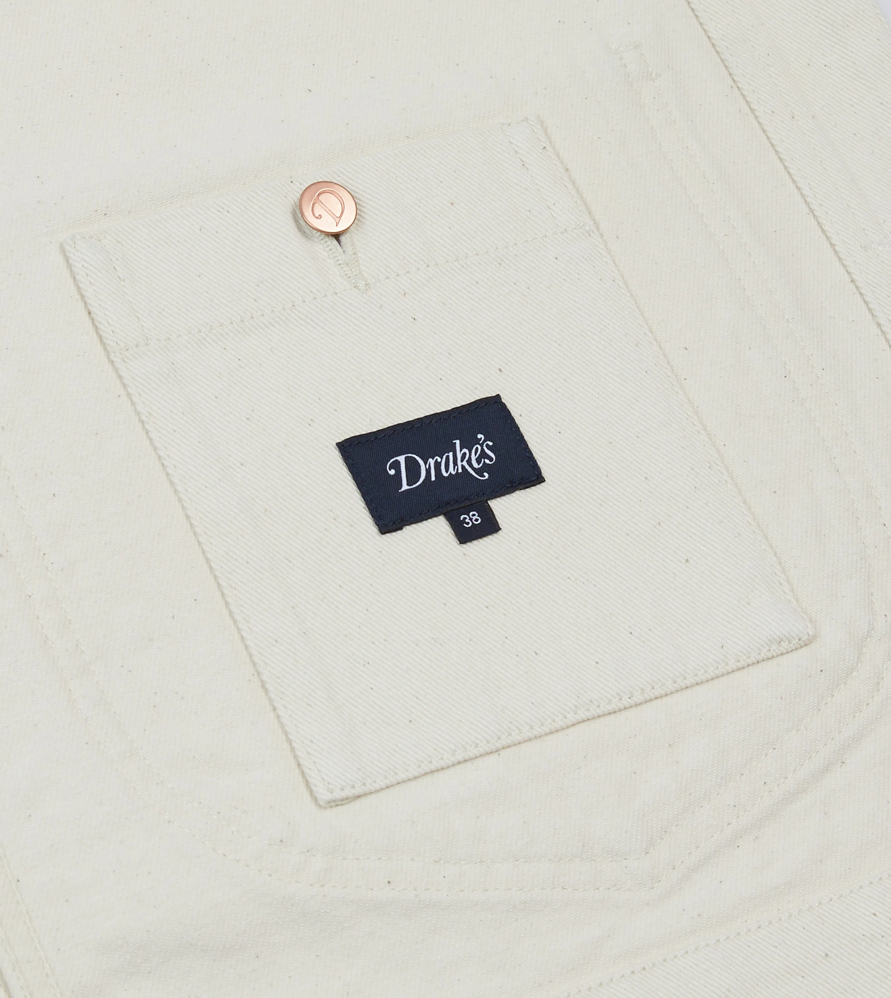 Ecru Denim Western Chore Jacket