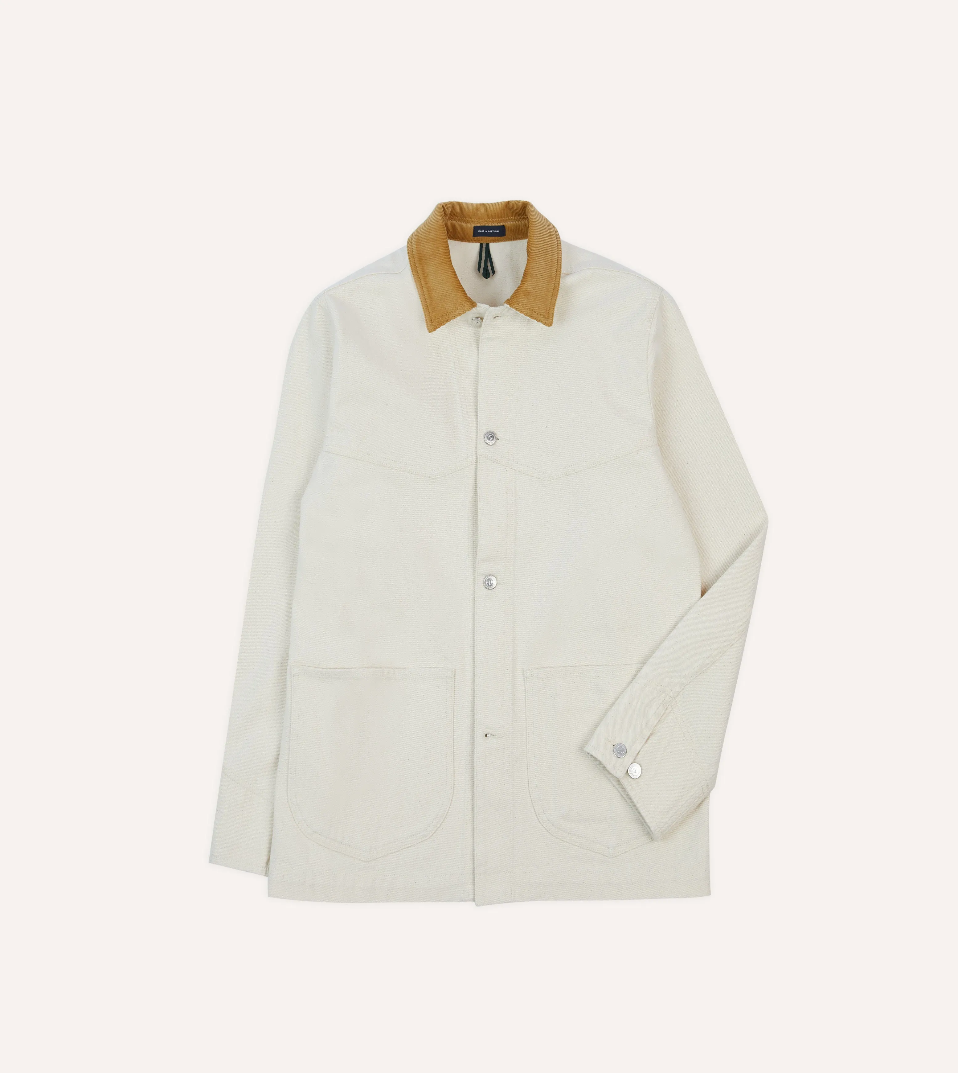 Ecru Denim Western Chore Jacket