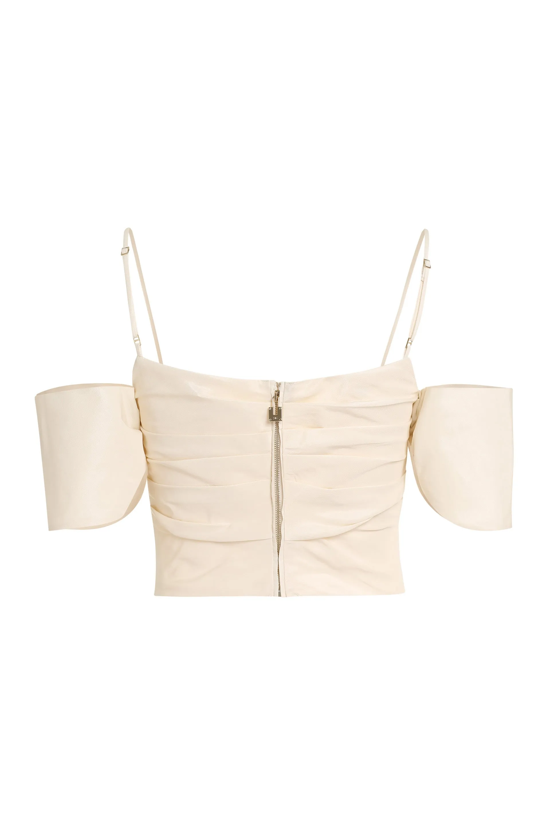 Elisabetta Franchi Padlock-Detailed Ottoman Top