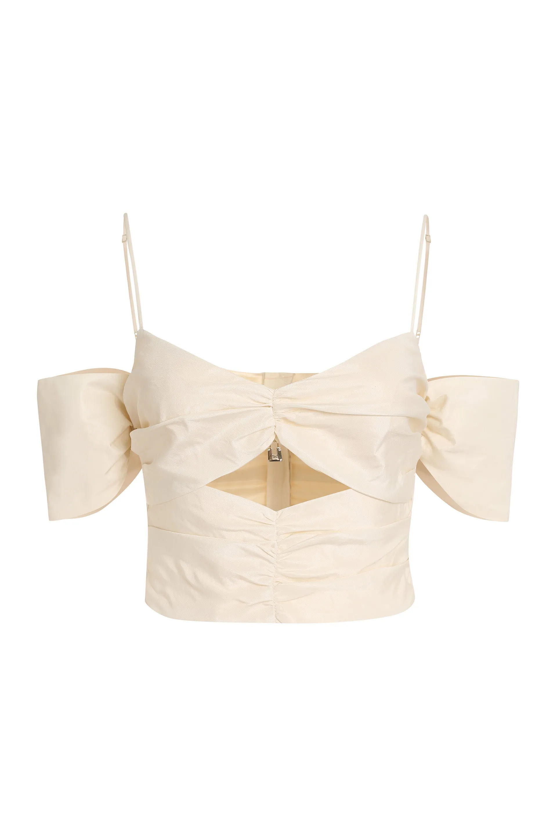 Elisabetta Franchi Padlock-Detailed Ottoman Top