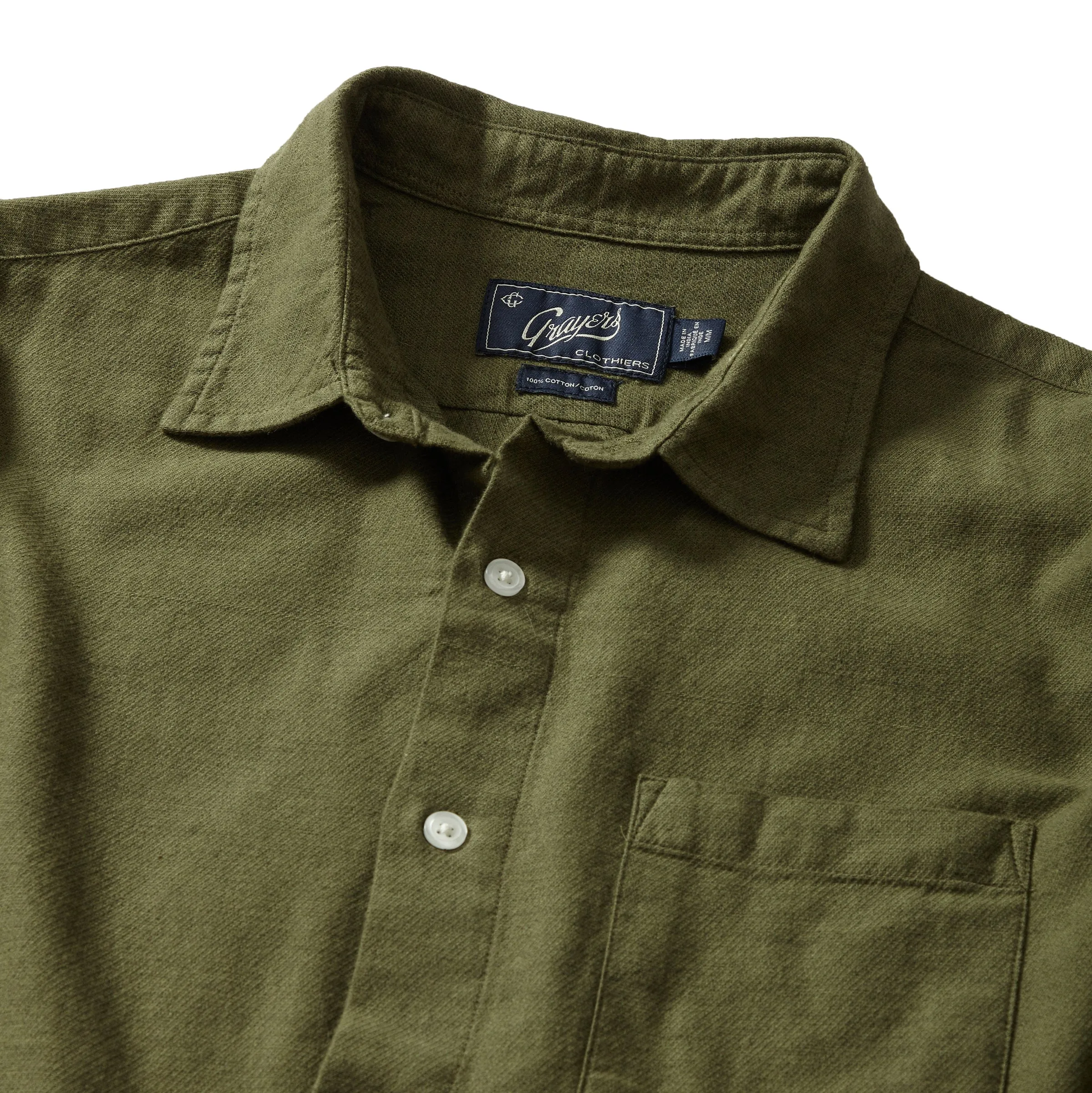 Everyday Textured Heather Dobby - Avocado (Final Sale)*