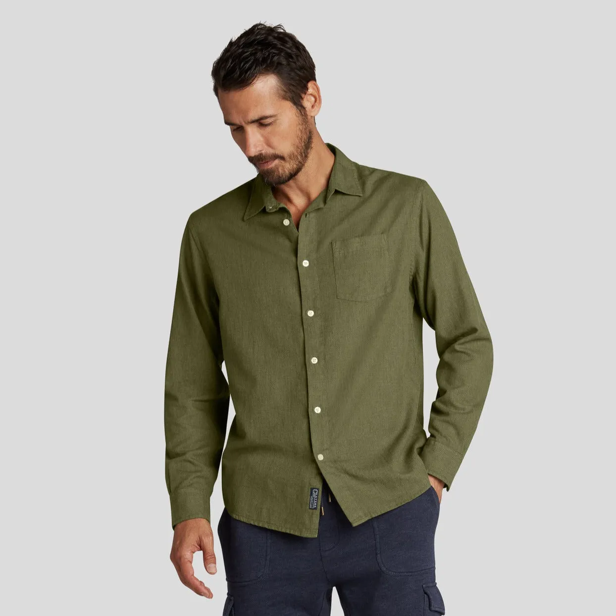 Everyday Textured Heather Dobby - Avocado (Final Sale)*