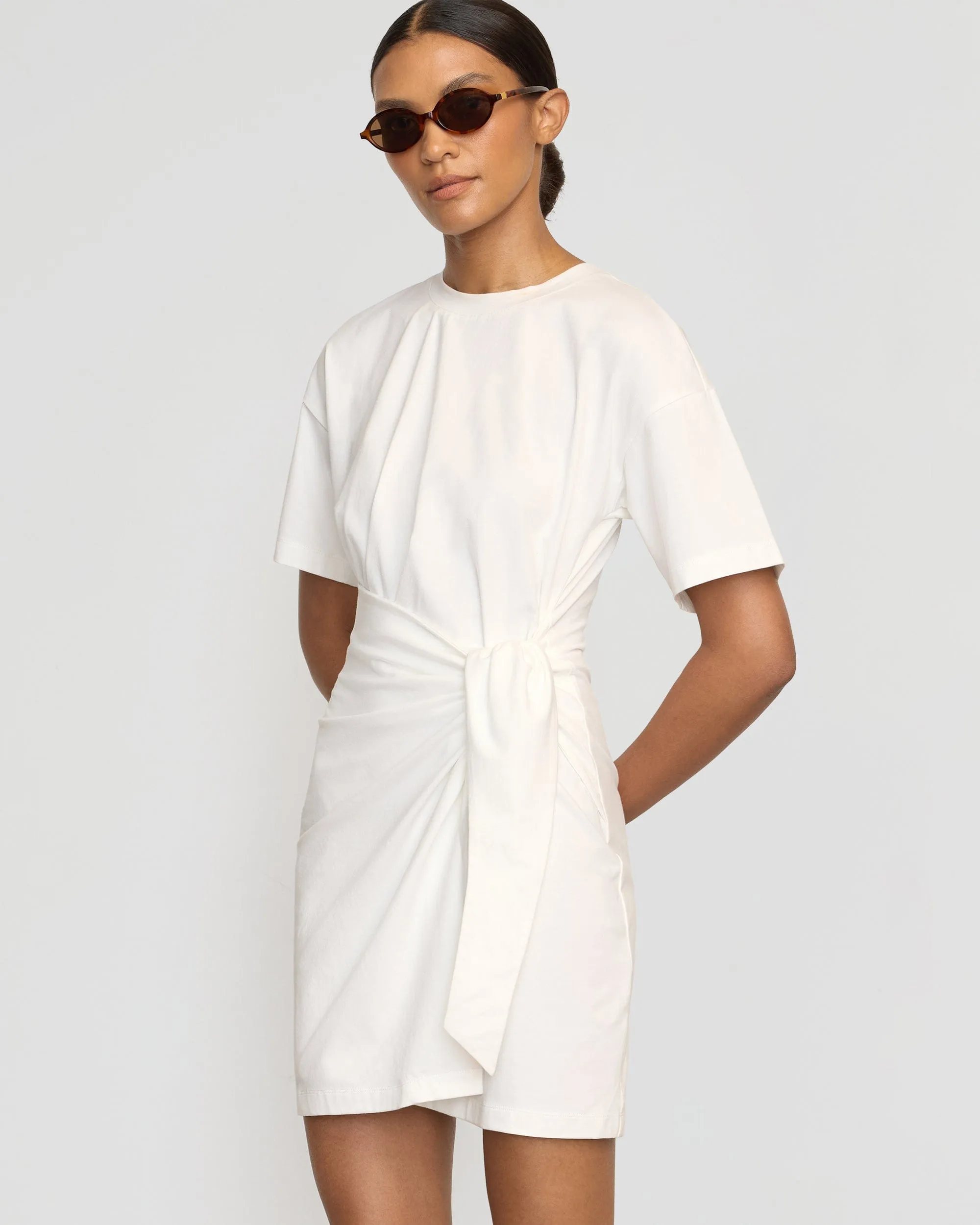 Fallon Organic Cotton T-Shirt Wrap Dress