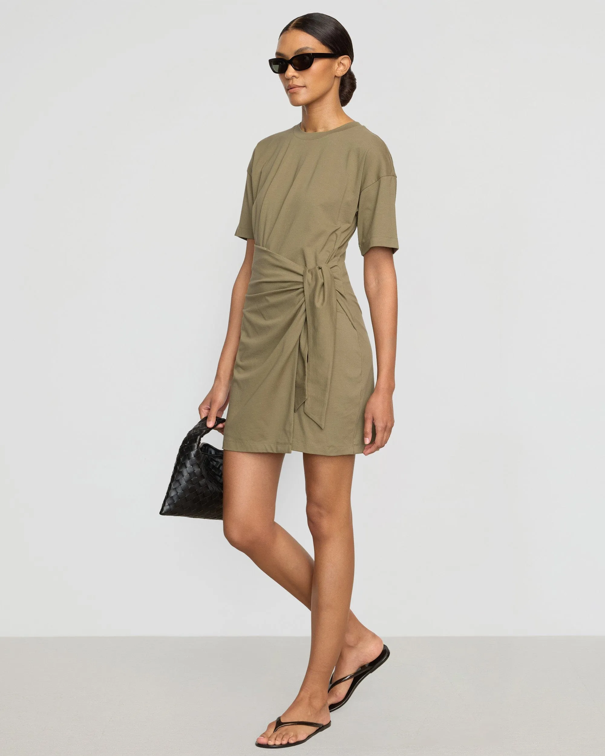 Fallon Organic Cotton T-Shirt Wrap Dress