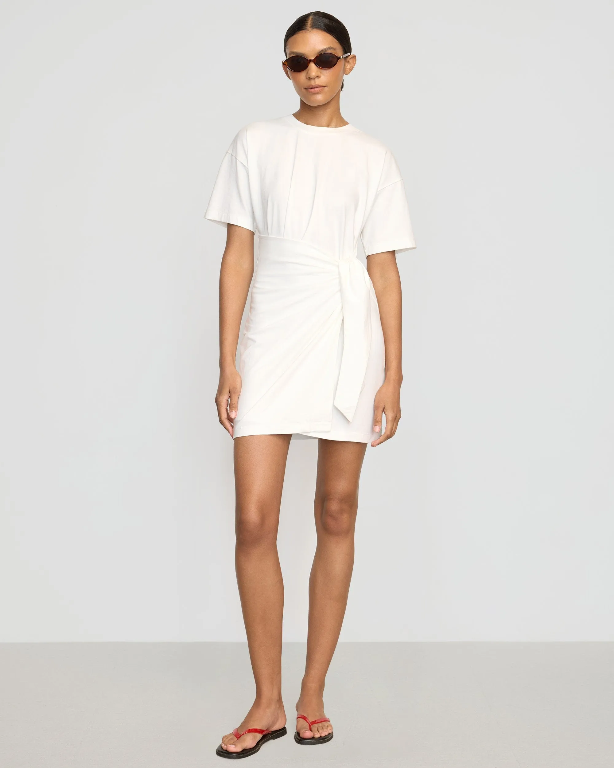 Fallon Organic Cotton T-Shirt Wrap Dress